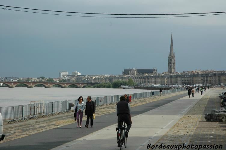 Cyclistes, piétons et rollers ou skates font bon ménage.