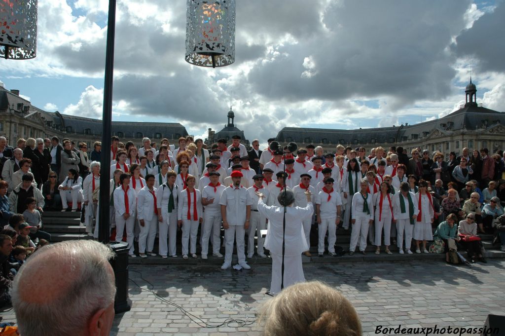 La chorale Croq'notes du quartier Magonty à Pessac.