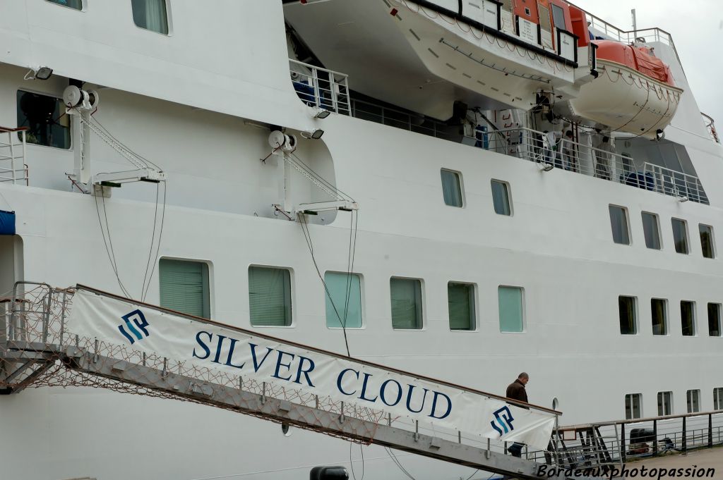 Le paquebot de la compagnie Silversea Cruises, restera 36 heures à Bordeaux.