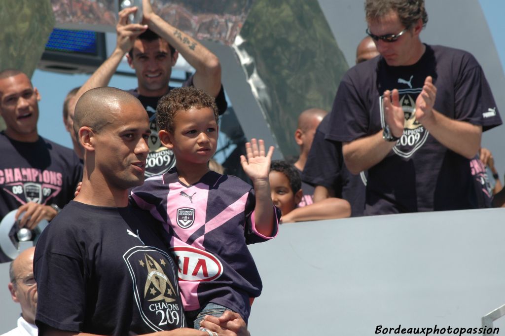 Wendel et son fils Diogo.