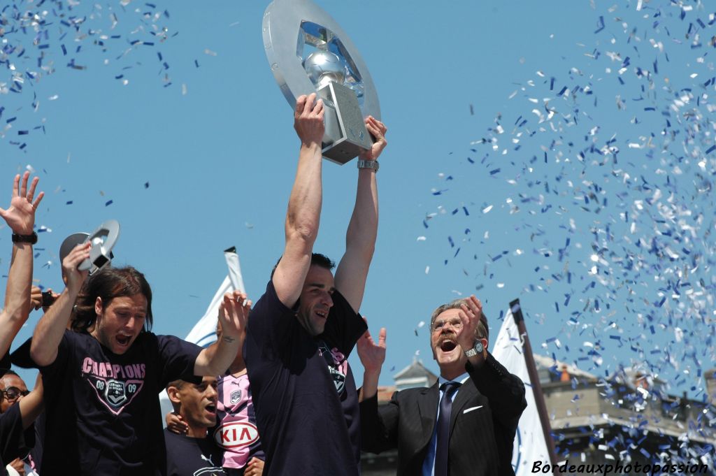 C'est la joie pour tout le monde ! Bordeaux est à cet instant champion de France !