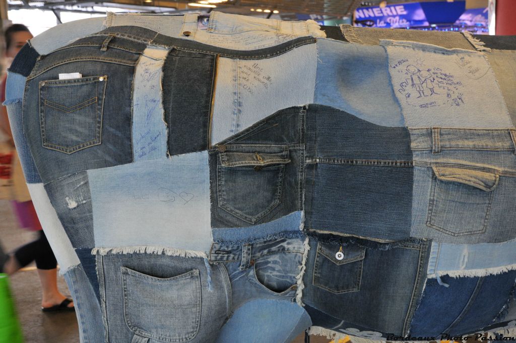 Mon costune est un véritable patchwork de jeans.