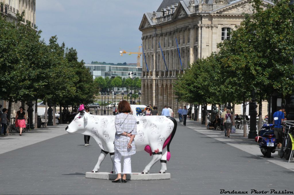 Marylin Cow de Patrick Lara trône au milieu du cours. Mac Donald's Bordeaux en est le sponsor. Elle fait l'admiration de beaucoup de dames (et de messieurs aussi d'ailleurs !)