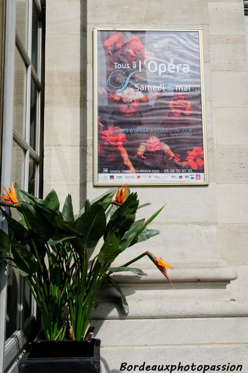 Le 8 mai 2010, l'opéra de Bordeaux a ouvert ses portes dans le cadre de la 4e journée européenne de l'opéra.