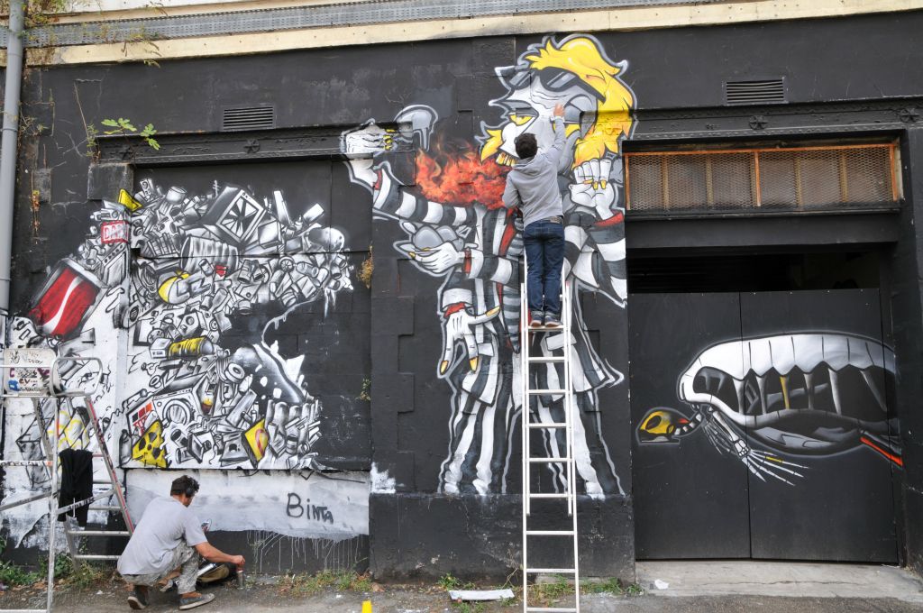 A cette occasion, quelques meilleurs graffeurs de la planète étaient présents.