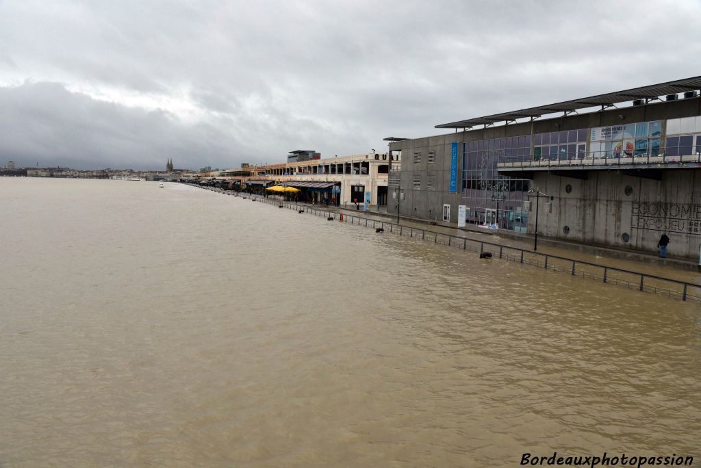 La Garonne n'a jamais été aussi large.