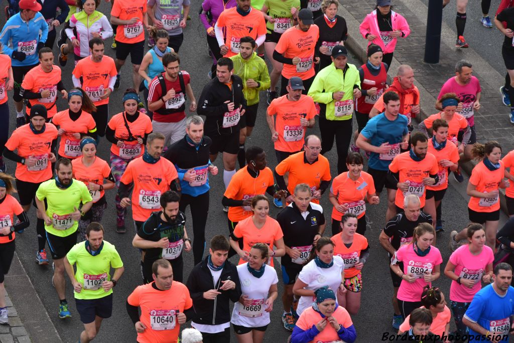 Parmi les coureurs de ce semi-marathon, on a pu noter un tiers de femmes !