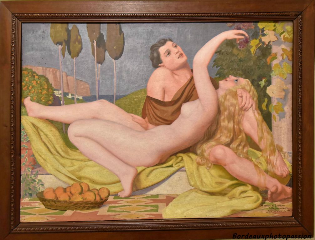 Jean Despujols Bacchus et Ariane 1925 huile sur toile. madd-Bordeaux