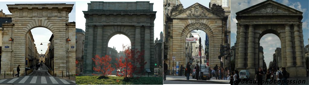 Construites toutes les quatre au XVIIIe siècle, ces portes en forme d'arc de triomphe ne passent pas inaperçues dans la ville.