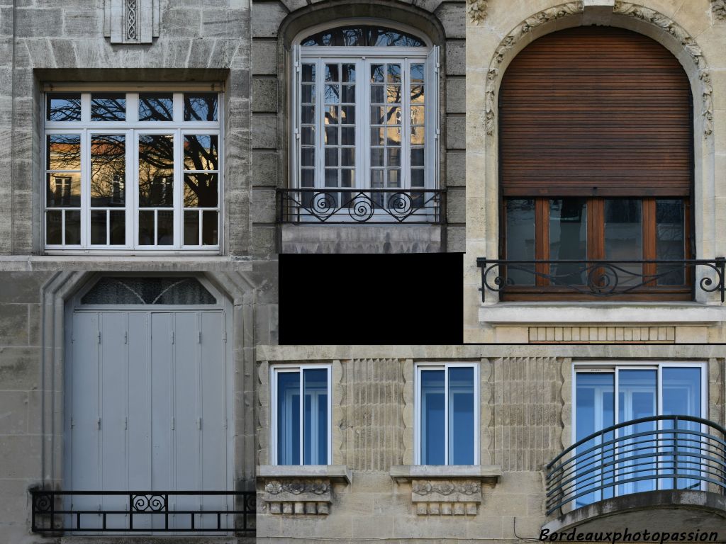 Le petit bois de certaines fenêtres peut disparaître au profit de l'aluminium ou du PVC.