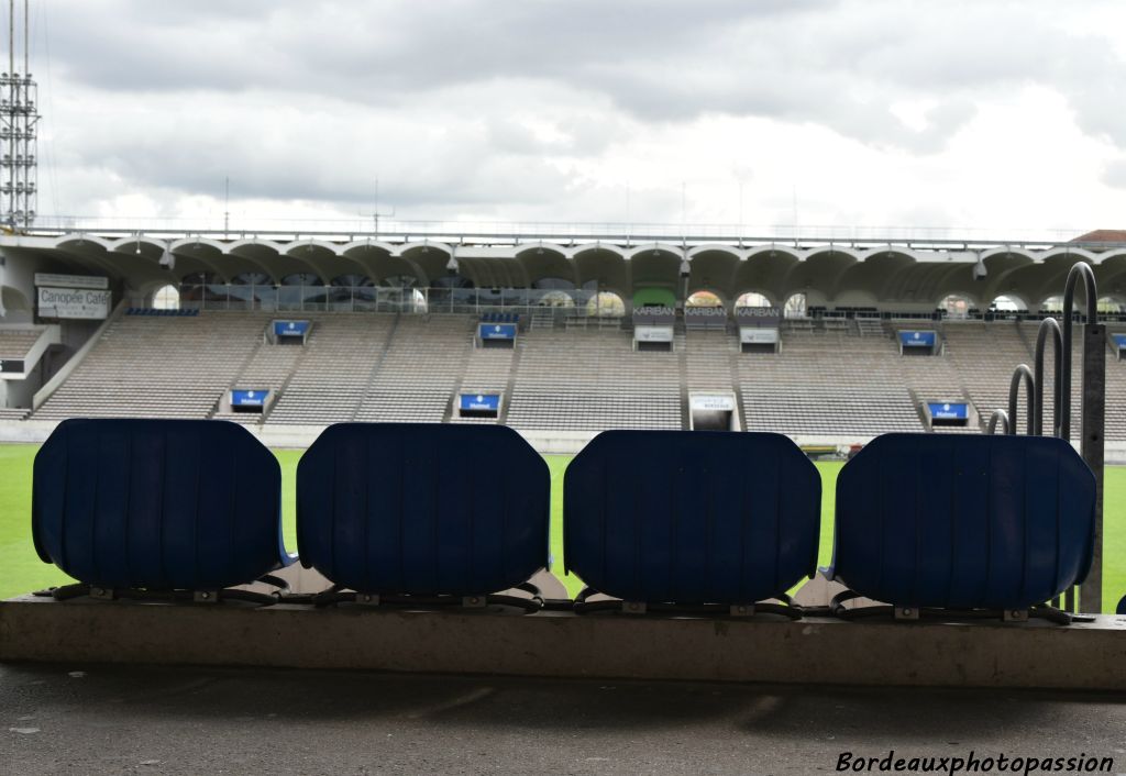 Pas de spectateurs aujourd'hui mais...