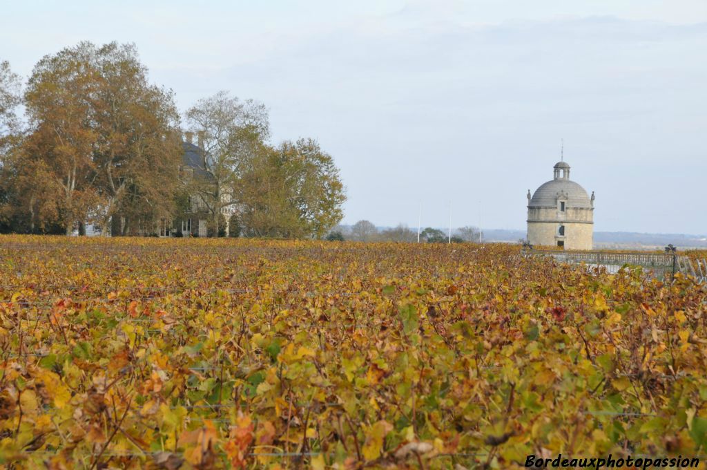 La tour du célèbre château Latour près de Pauillac.