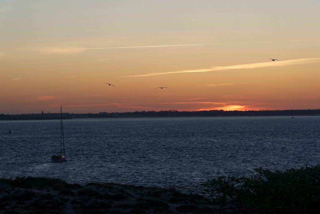 C'est au lever du soleil sur le sol charentais que je décidais moi aussi d'occuper les lieux en haut de la dune girondine.