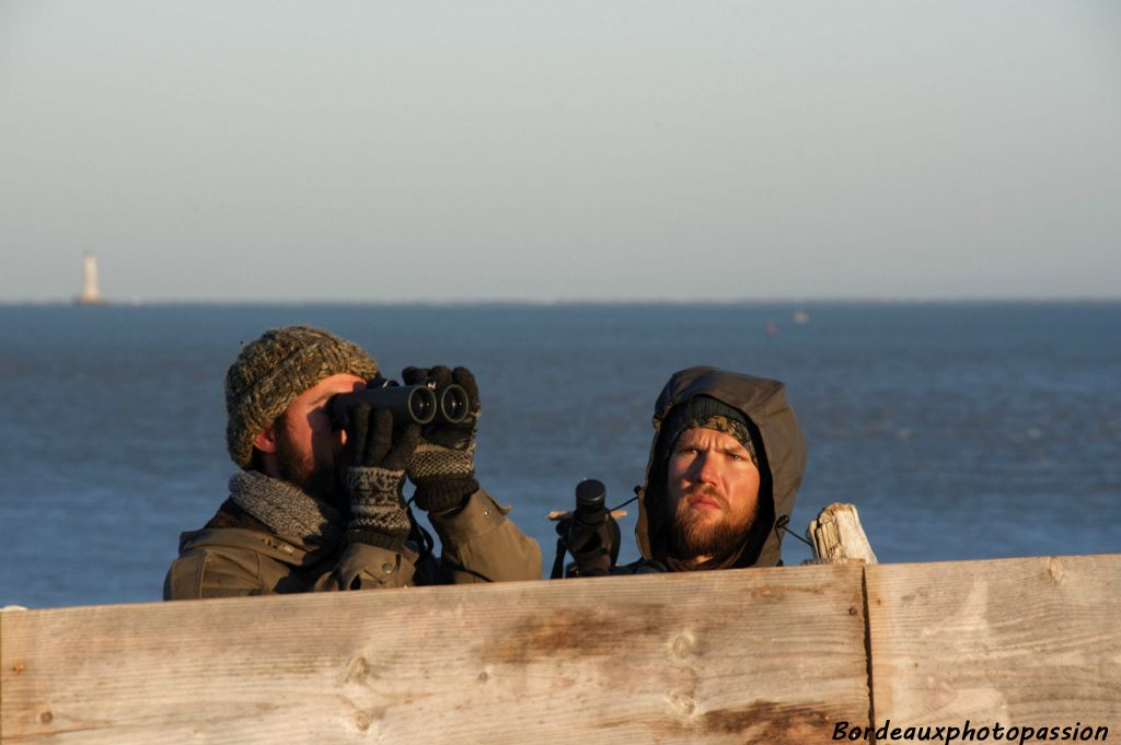 Guillaume et Adrien sont   en permanence sur le qui-vive.