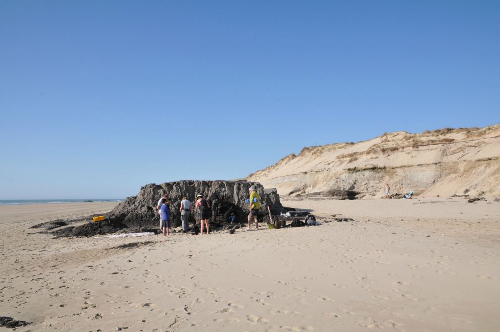 A l’époque du néolithique, l’océan était « plus éloigné de plusieurs kilomètres par rapport à aujourd’hui » et cette zone abritait une lagune.  La plage de la Négade à Soulac est, on le sait depuis 1970, chargée d'histoire.