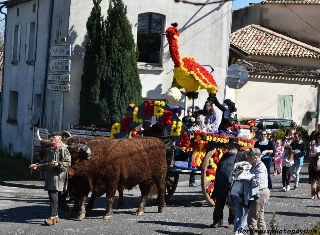 Il n'y avait pas que des tracteurs pour tirer les chars.