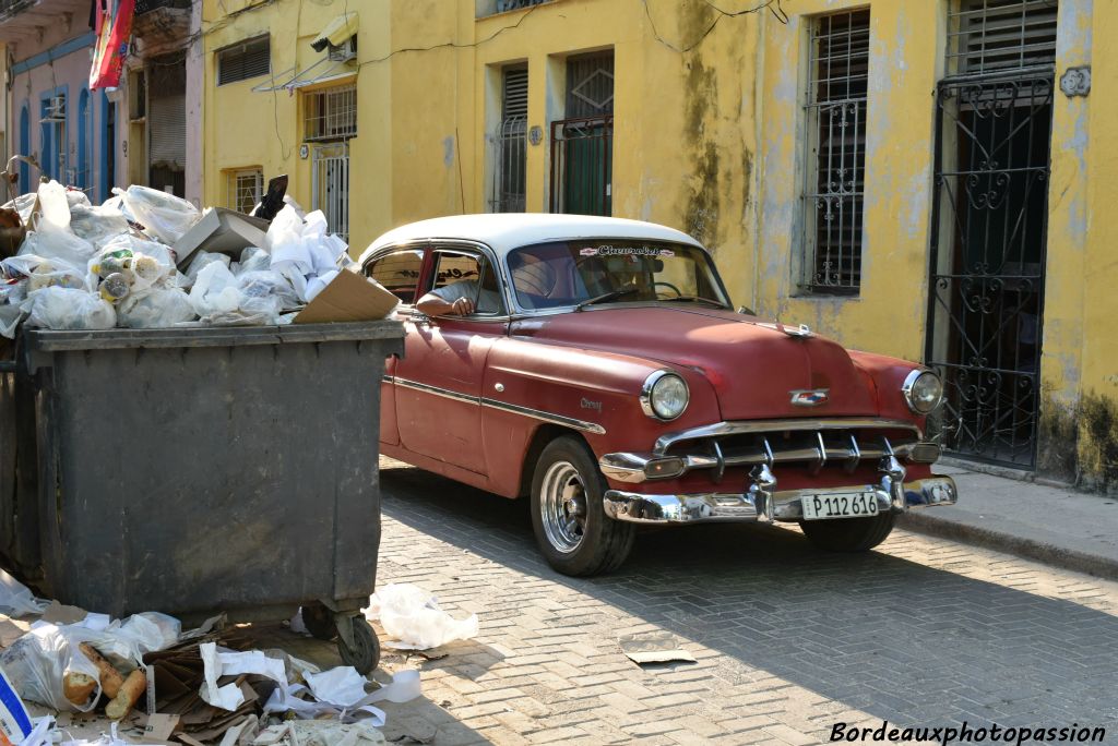 Contrairement à ce que montre cette photo, La Havane et les villes cubaines visitées sont relativement propres. 