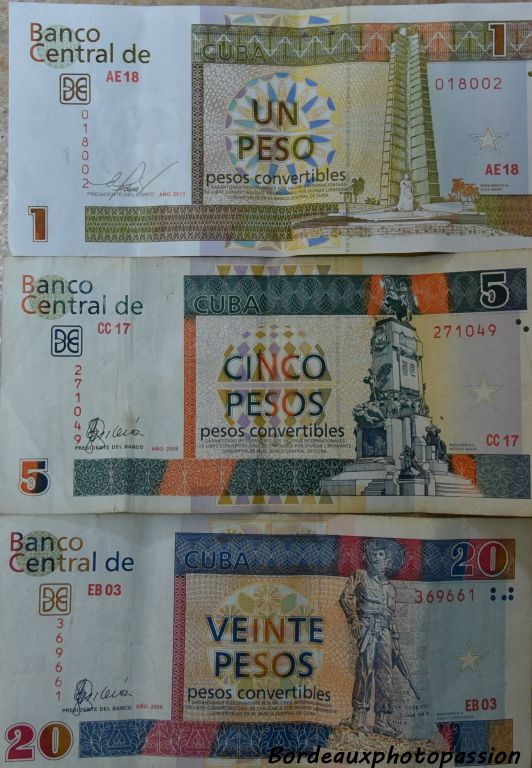 Il existe deux monnaies à Cuba. Les pesos convertibles ou CUC utilisés obligatoirement par les touristes...