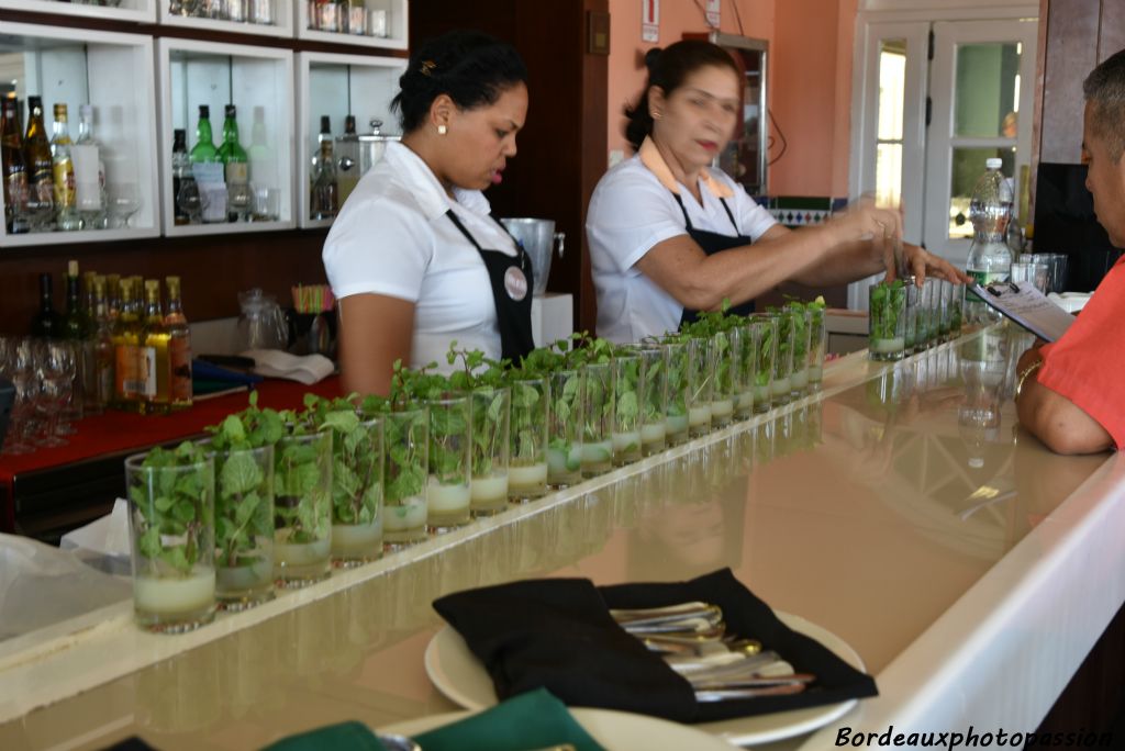 Surtout pour déguster un mojito habilement préparé.