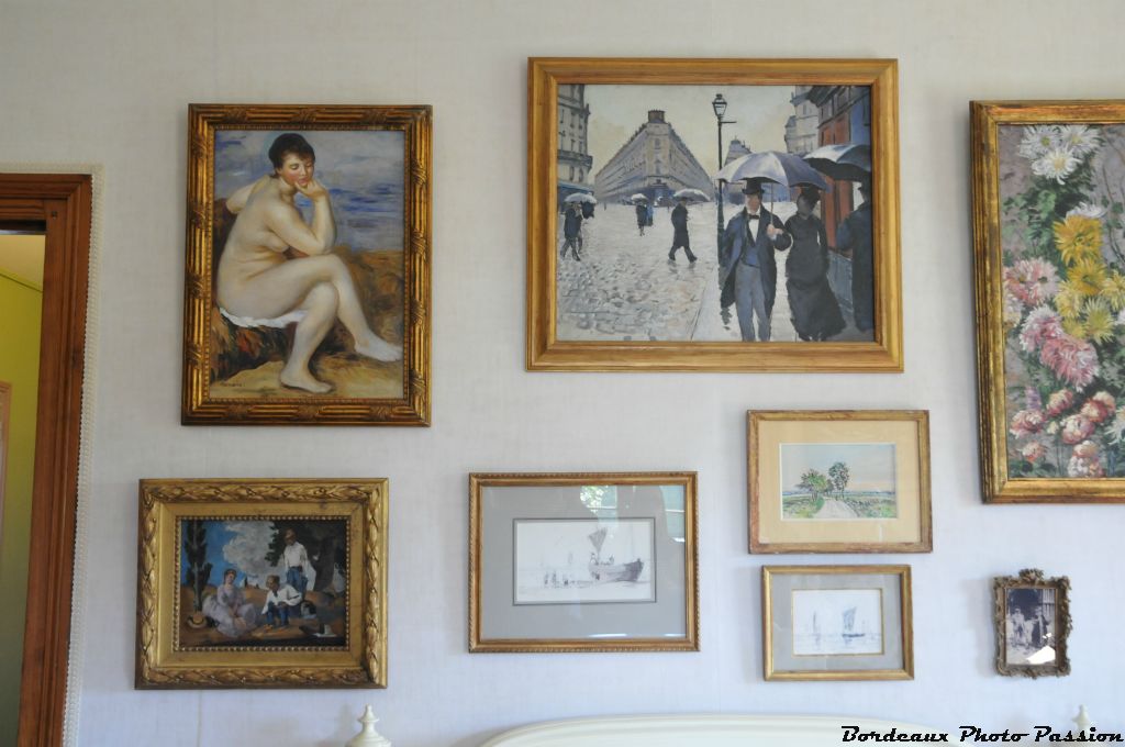 Un Renoir, un Caillebotte... Claude Monet avait l'habitude d'acheter les toiles de ses nombreux amis peintres.