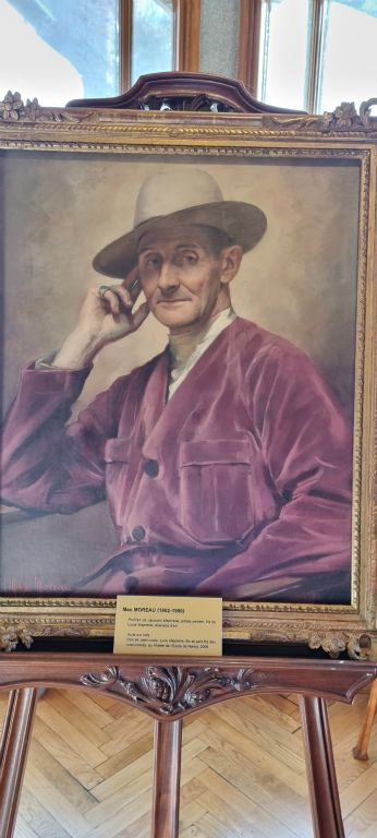 Portrait de Jacques Majorelle, artiste peintre par Max Moreau. C'est fils unique de Louis Majorelle et de Jane Kretz.