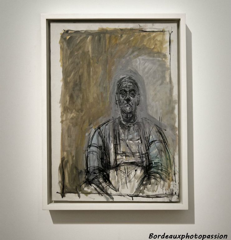 La quête de Giacometti peintre ne le satisfera jamais.