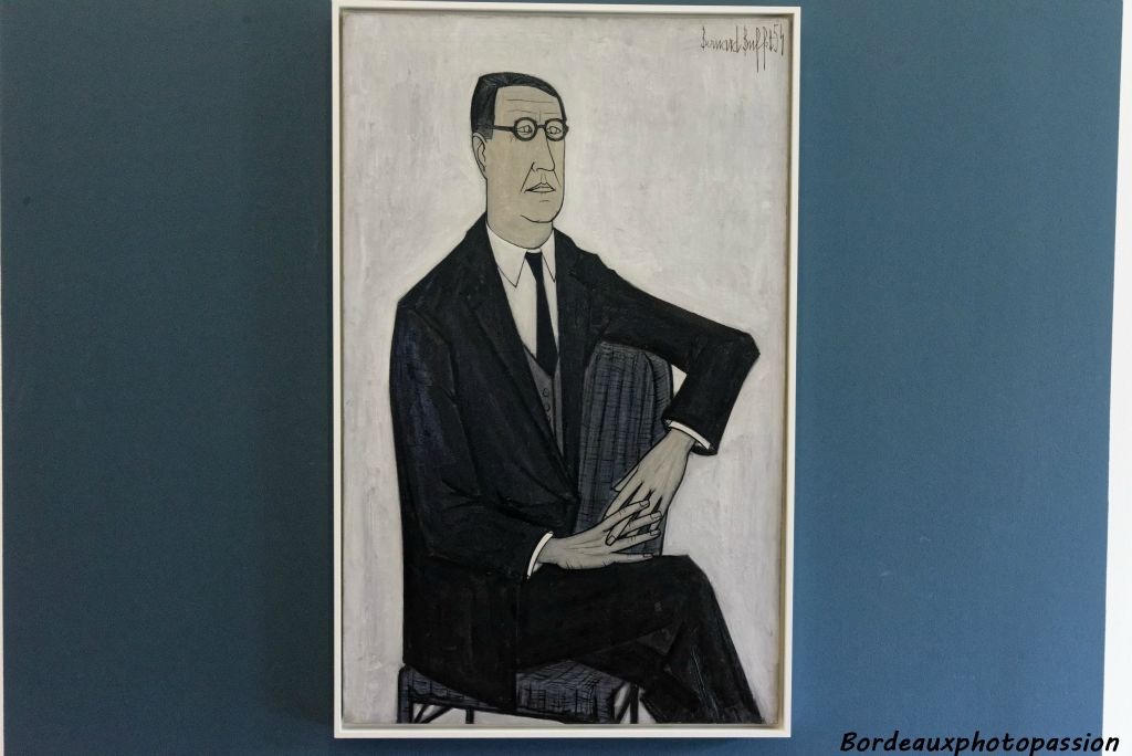 Bernard Buffet, portrait de Jean Masurel, 1954