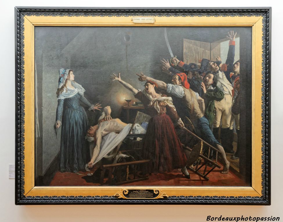 Marat Assassiné par Jean-Joseph Weerts 1880 huile sur toile