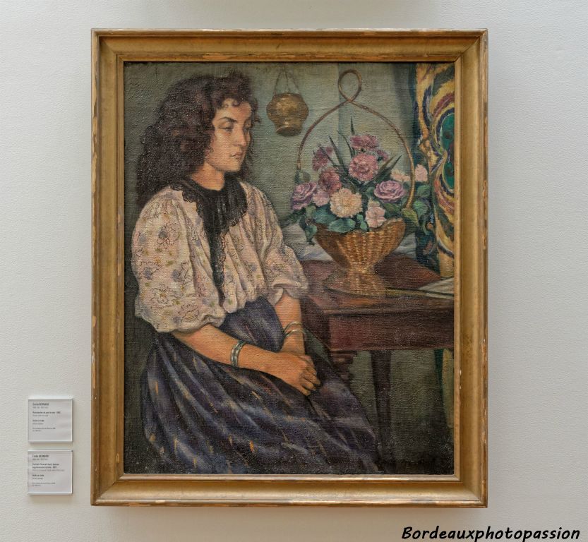 Émile Bernard 1897, Portrait d'Anenah Saati, épouse égyptienne de l'artiste.