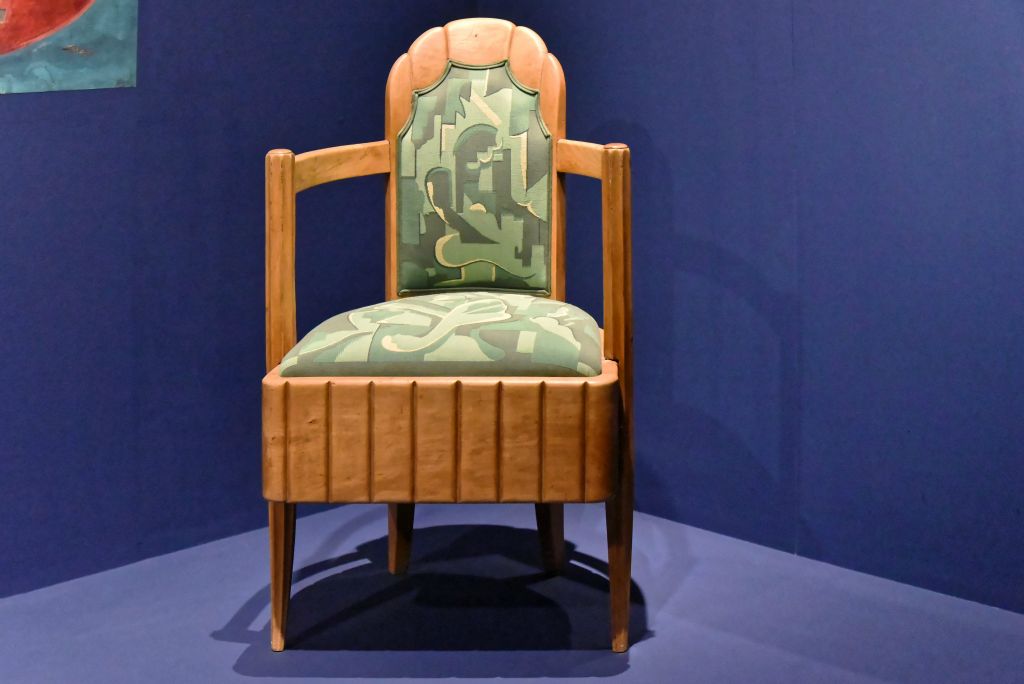 Pierre Patout (1879-1965), architecte Neveu et Nelson ébéniste, Brunet-Menie tapissier Fauteuil de la salle à manger des premières classes du paquebot Ile-de-France.