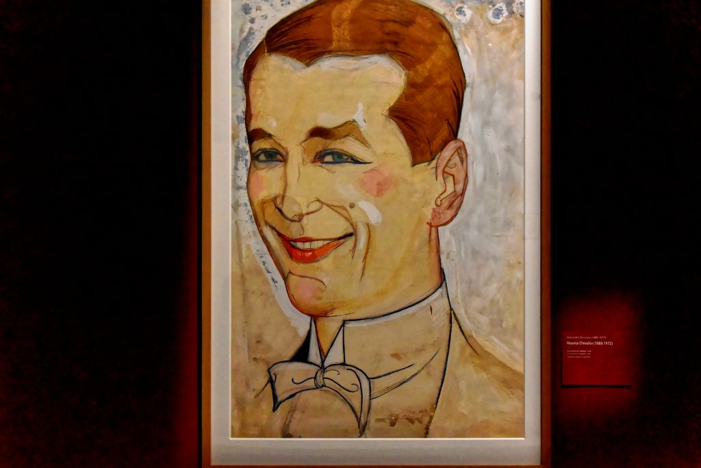Alexandre Zinoview (1889-1977) Maurice chevalier (1888-1972) gouache sur papier.