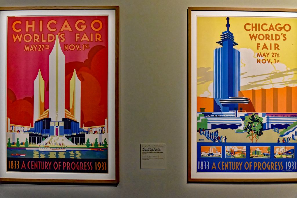 Affiches de la Chicago World Fair, A Century Progress 1833-1933.