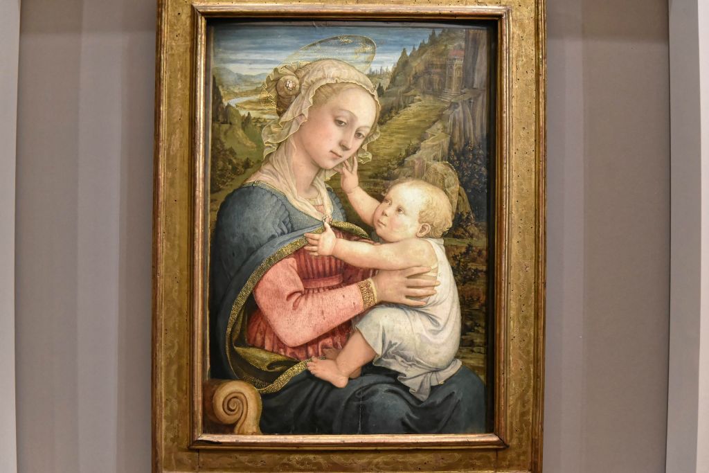 Autre "Vierge à l'Enfant de Filippo Lippi (vers 1465-1470). Le regard mélancolique de la mère semble annoncer le destin tragique de l'Enfant.