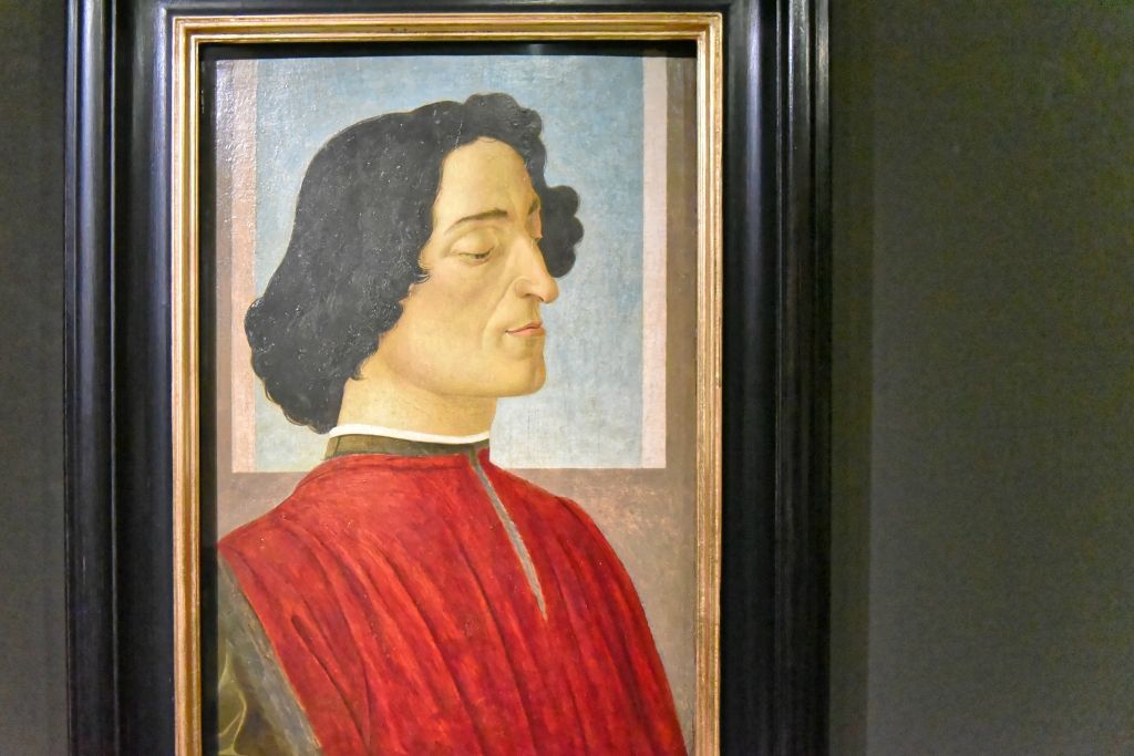 Portrait de Julien de Médicis vers 1478-1480 de Sandro Botticelli. Il existe deux autres versions de ce portrait, une à Berlin l'autre à Bergame.
