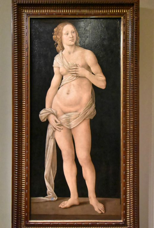 Lorenzo di Crédi "Vénus" appelée aussi "l'autre Vénus des Offices". Mais  c'est Botticelli qui a inspiré ses contemporains et les générations suivantes.