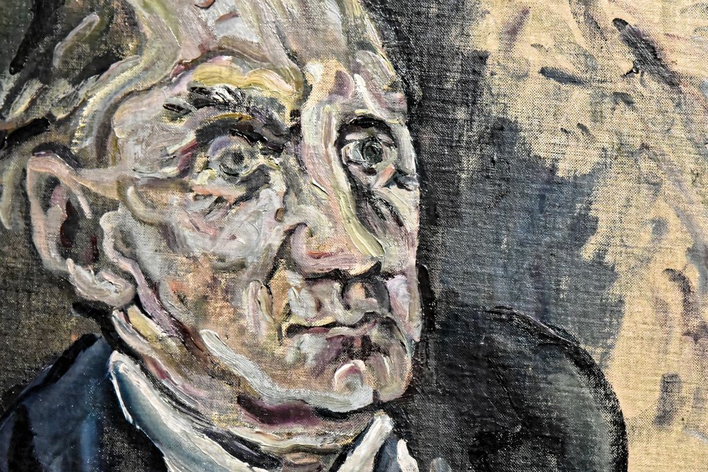 En raison du caractère inachevé de ces tableaux, on distingue le processus de travail du peintre avec des coups de pinceaux rapides mais précis.