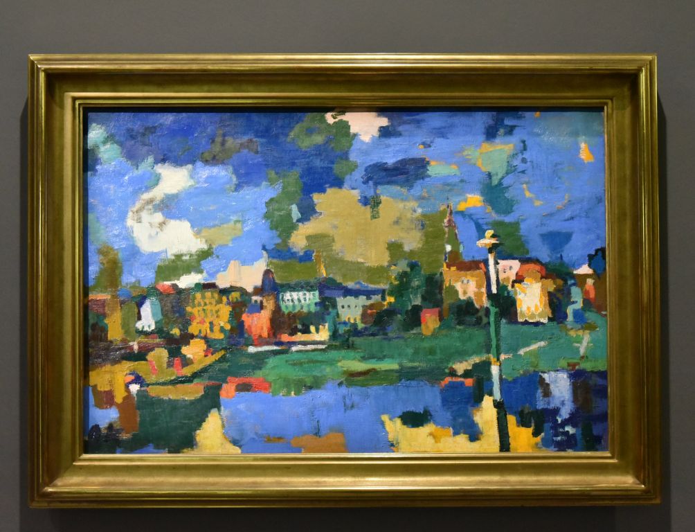 Dresde, Neustadt VII Il recherche sur ces paysages une simplification des formes, une profondeur et un dynamisme des couleurs. De portraitiste il devient paysagiste.