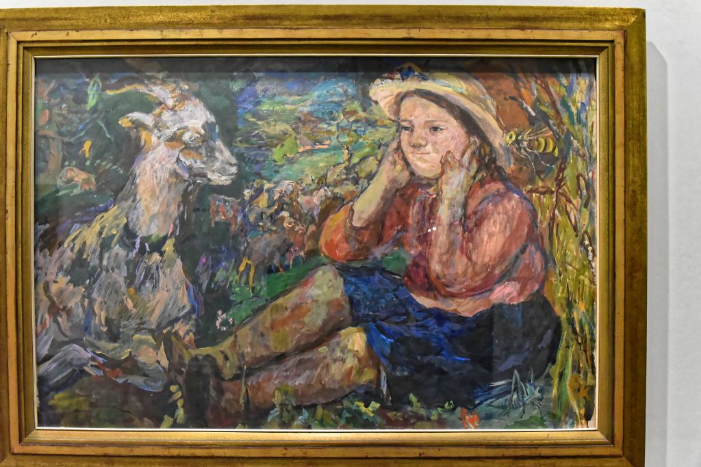 Pan (Rudl avec une chèvre) 1931 Le titre Pan renvoie au dieu de la Forêt et des Bergers.