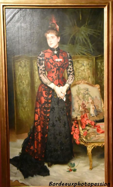 Portrait de Louise Wagner, seconde épouse de l'architecte. (Par Hans Temple)