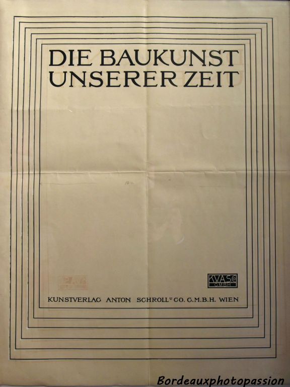 C'est sous ce titre (L'art de bâtir de notre temps) que Wagner publie en 1914, la 4e édition de son célèbre ouvrage "Architecture moderne".
