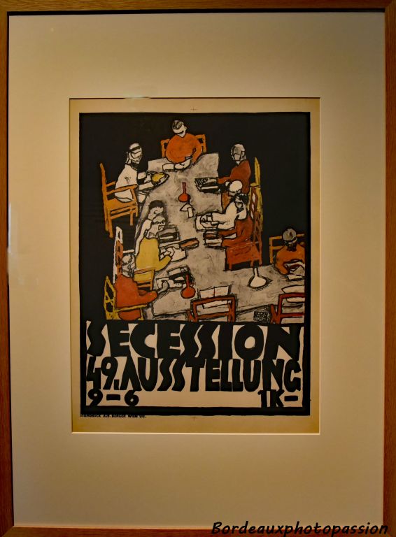 Egon Schiele (1898-1918) Affiche pour la 49e édition 1918.