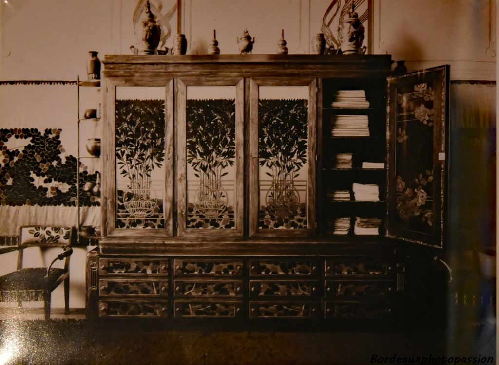 Armoire à journaux, 1ère villa Wagner 1886, transformation 1889