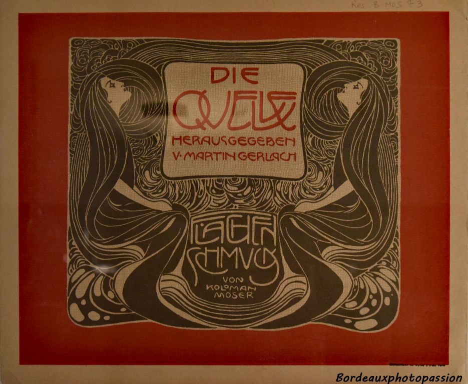 Koloman Moser Ouvrage de planches de modèles de motifs (La Source vers 1900)