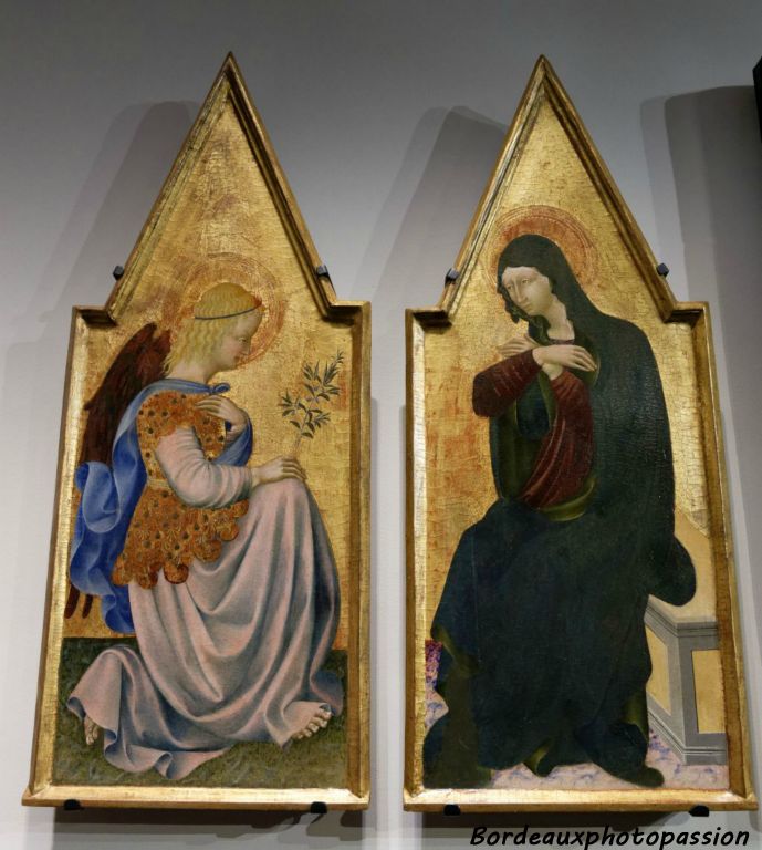 Giovanni di Paolo,  Vierge et Ange de l'Annonciation vers 1455-1460