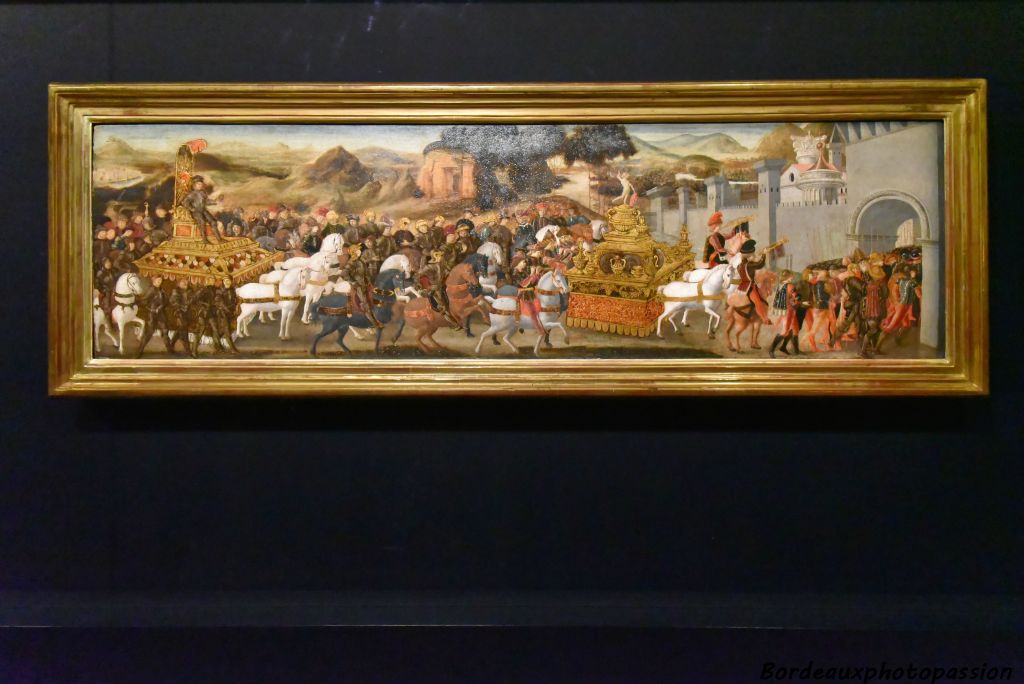 Attribué à Piero del Pollaiuolo et à son atelier Le triomphe de Lucius Aemilius Paulus vers 1470-1475