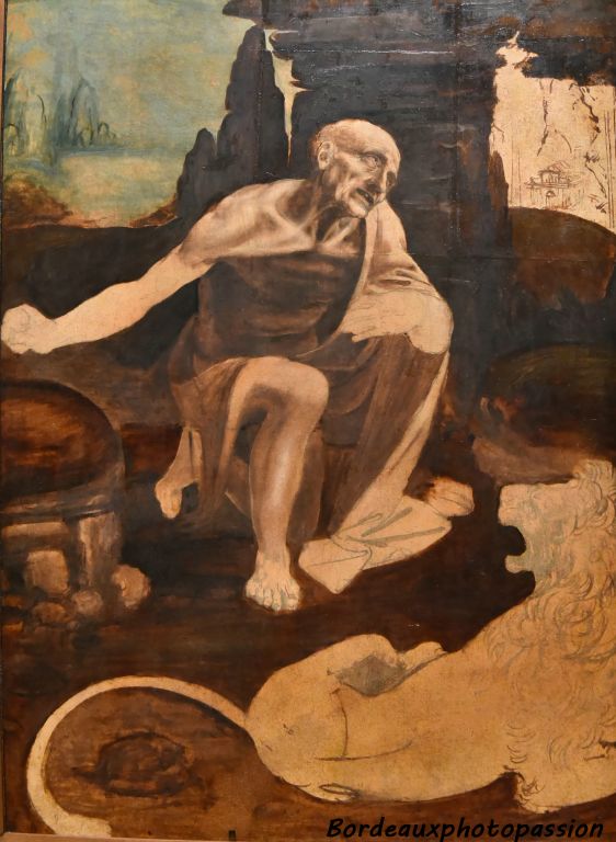 Léonard de Vinci Saint Jérôme pénitent huile sur bois de noyer vers 1480-1482