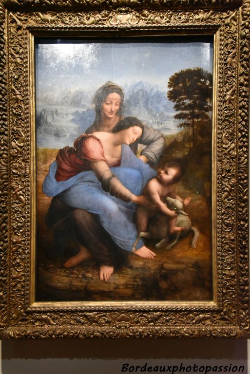 Sainte Anne, la Vierge et l'Enfant Jésus jouant avec un agneau, dite la Sainte Anne.