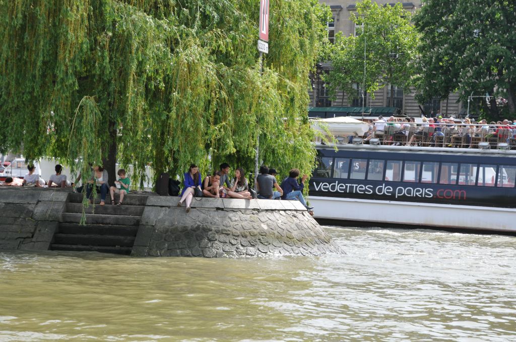 Quand il est chaud, on est mieux près de la Seine.