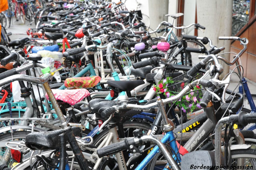 Amsterdam manque de places pour les vélos.