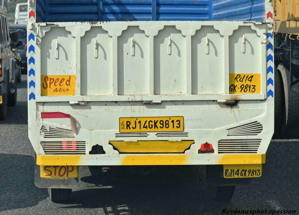 RJ pour Rajasthan que nous avons parcouru à moitié seulement.